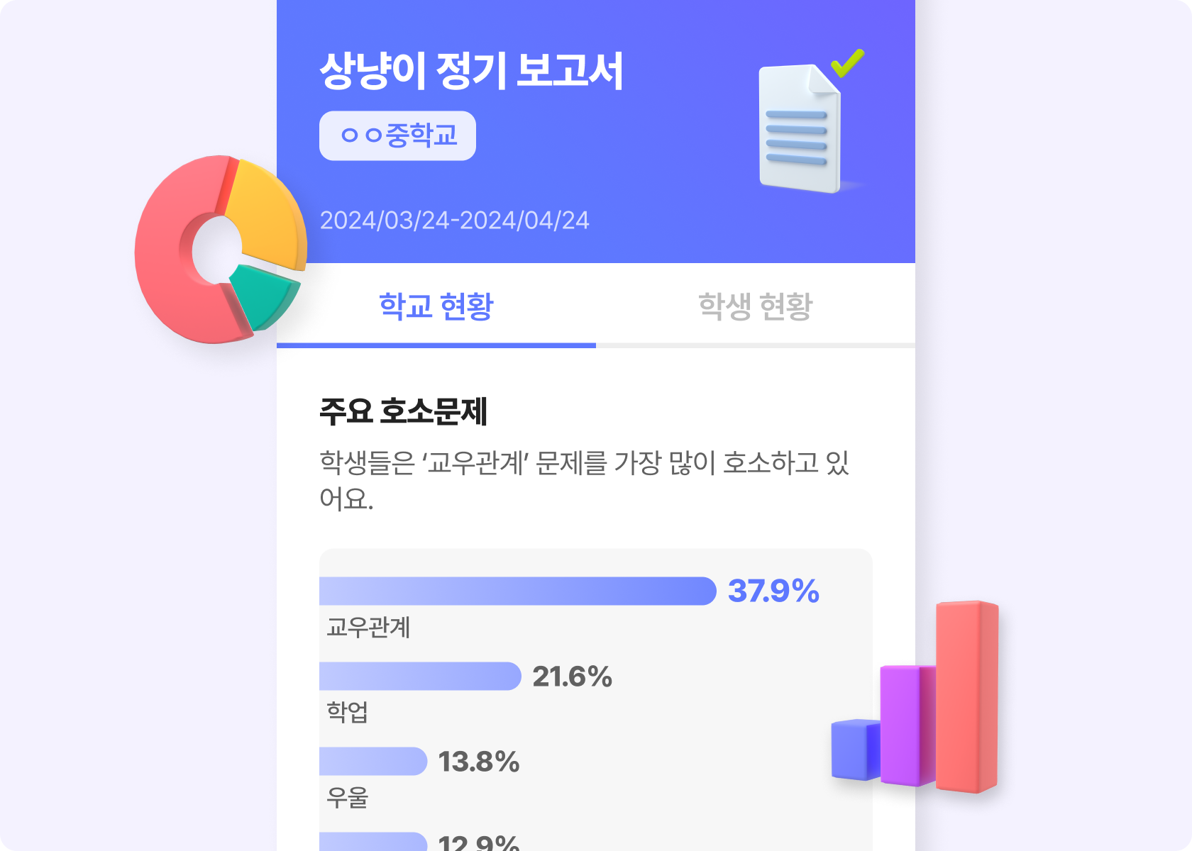 정기 보고서 발송